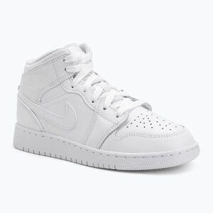 Buty Nike Jordan 1 Mid white/white/white (Jordan 1 Mid 554725-136) kép