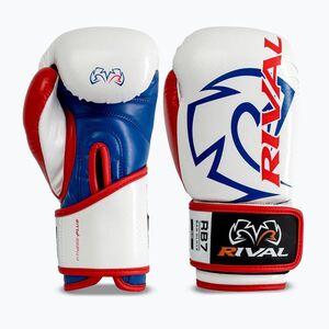 Boxkesztyű Rival RB7 Fitness Plus Bag white/blue (RB7 Fitness Plus Bag RB7-WHITE/RED/BLUE) kép