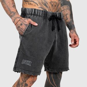 Férfi rövidnadrág Iron Aesthetics ASTHX, washed black kép