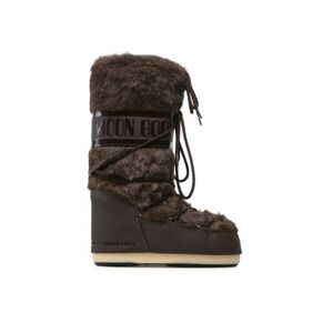 Női magas téli csizmák MOON BOOT ICON FAUX FUR, 004 brown kép