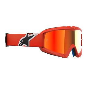 Gyermek motokrossz szemüveg Alpinestars Vision Mirror Youth, kétrétegű arcpárna, rugalmas keret, keretbe integrált szellőzőnyílás, 40 mm szövött pánt kép