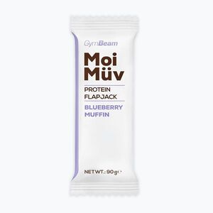Fehérjeszelet GymBeam MoiMüv Flapjack 90 g blueberry muffin (MoiMüv Flapjack 60802) kép