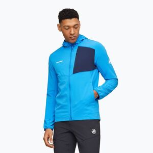 Férfi trekking pulóver Mammut Madris Light ML Hooded Jacket Men glacier blue/marine (Madris Light ML Hooded 1014-03842-50591-113) kép