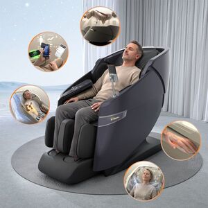 4D masszázsfotel inSPORTline Salvenza, Zero Gravity funkció, Zero Space funkció, LCD kijelző, Bluetooth-hangszórók, 34 masszázs-légpárna kép