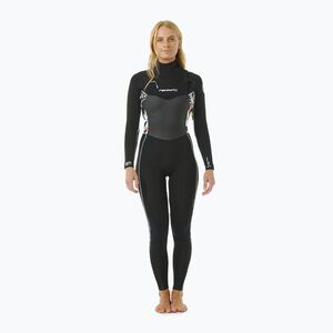 Női neoprén ruha Rip Curl Dawn Patrol 4/3mm Chest Zip Sublimed black/ black/ multi (Dawn Patrol 4/3 mm Chest Zip Sublimed 15RWFS) kép