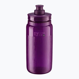Elite FLY Tex 550 ml átlátszó/lila kerékpáros palack (FLY Tex EL016041390) kép