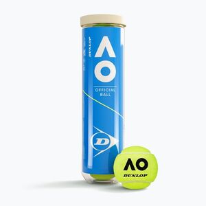 Dunlop Australian Open 4B teniszlabdák 4 db zöld. (Australian Open 4B 601602) kép