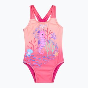 Gyerek egyberészes fürdőruha Speedo Digital Printed bloominous pink/cupid coral (Digital Printed 8-00373916876) kép