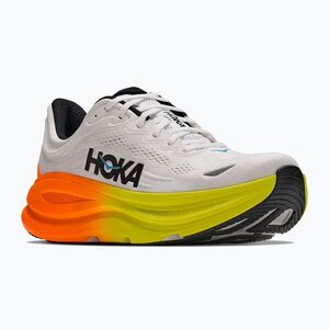 Férfi futócipők HOKA Bondi 9 Wide white/neon tangerine (Bondi 9 Wide 1162013-WNG) kép