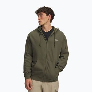 Férfi pulóver Under Armour Rival Fleece Full Zip marine od green/white (Rival Fleece Full Zip 6013451-391) kép