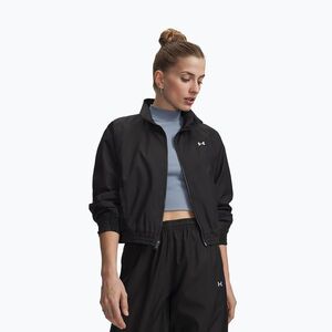 Női edződzseki Under Armour Rival Woven Jacket ultimate black/white (Icon Woven 6013531-008) kép
