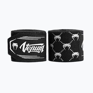 Ökölvívó kötszerek Venum Hand Wraps fekete/fehér (Hand Wraps VENUM-05401-108) kép