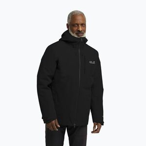 Férfi 3 az 1-ben dzseki Jack Wolfskin Icecape 3In1 Down Rds fekete (Icecape 3In1 Down Rds A65265_6000_A14) kép