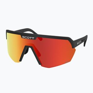 Napszemüveg SCOTT Sport Shield black/amp red chrome (Sport Shield 281188) kép