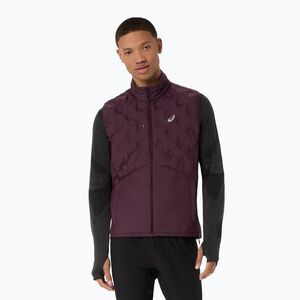 Férfi futó ujjatlan Asics Road Winter Gilet dark currant (Road Winter 2011D090-600) kép