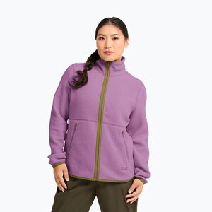 Női polár pulóver Jack Wolfskin Lite Curl Full Zip vivid orchid (Lite Curl Full Zip A65751_H0133_A04) kép