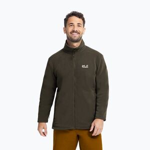 Férfi polár pulóver Jack Wolfskin Taunus 200 Full Zip obsidian moss (Taunus 200 Full Zip A65797_E0205_A06) kép