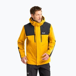 Férfi esőkabát Jack Wolfskin Jasper Pro 2L burly yellow jw (Jasper Pro 2L A66294_M0119_A06) kép