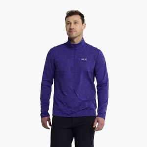 Férfi polár pulóver Jack Wolfskin Trail Half Zip glow ink (Trail Half Zip A66305_C0711_A06) kép
