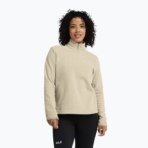 Női polár pulóver Jack Wolfskin Taunus 100 Half Zip oyster (Taunus 100 Full Zip A65801_A0084_A04) kép