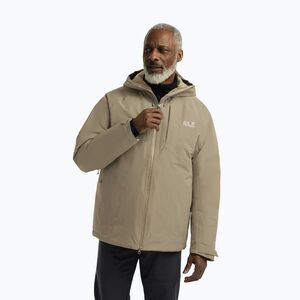 Férfi pehelykabát Jack Wolfskin Icecape 2 l Down Ins Rds hazel wood (Icecape 2L Down Ins Rds A65299_A0082_A06) kép