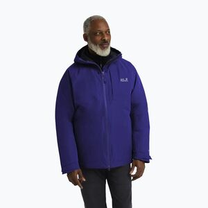 Férfi pehelykabát Jack Wolfskin Icecape 2 l Down Ins Rds glow ink (Icecape 2L Down Ins Rds A65299_C0711_A06) kép