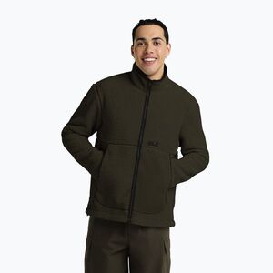 Férfi polár pulóver Jack Wolfskin Stone Lite obsidian moss (Stone Lite A64997_E0205_A06) kép