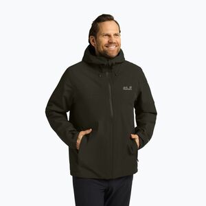 Férfi bélelt kabát Jack Wolfskin Wisper Ins obsidian moss (Wisper Ins A61870_E0205_A06) kép