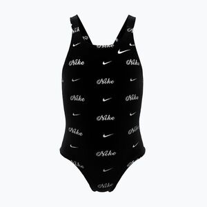 Gyerek egyrészes fürdőruha Nike Hydrastrong Multi Pr jet black (Hydrastrong Multi Print Fastback NESSG048-006) kép