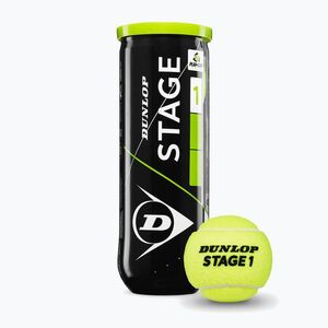 Teniszlabdák Dunlop Stage 1 3 pack green (Stage 1 3B 601632) kép