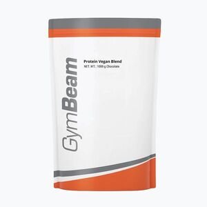 Fehérje táplálékkiegészítő GymBeam Vegan Blend 1000 g chocolate (Vegan Blend 34240) kép