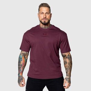 Oversized póló Iron Aesthetics 3D, bordó kép