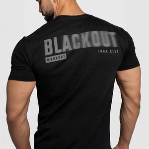 Férfi póló Iron Aesthetics Blackout, fekete kép