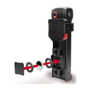 TRELOCK kerékpár lakat - TRIGO FS 380/100 +HOLDER X-PRESS - fekete kép