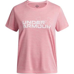 Under Armour TECH TWIST WDMK LOGO SS Lány sportos póló, rózsaszín, méret kép