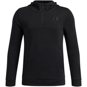 Under Armour RIVAL LW 1/4 ZIP HOODIE Fiú sportos pulóver, fekete, méret kép