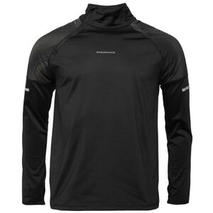 ENDURANCE RUMBIA M PRINTED MIDLAYER Férfi sport pulóver, fekete, méret kép