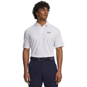 Under Armour MATCHPLAY POLO Férfi sportos galléros póló, fehér, méret kép