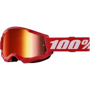 100% STRATA 2 Downhill szemüveg, piros, méret kép