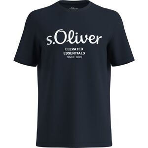 s.Oliver LOGO T-NOOS Férfi póló, sötétkék, méret kép