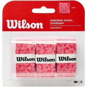 Wilson ABSORBX OVERGRIP PADEL 3PACK Padelütő overgrip, piros, méret kép