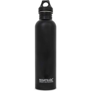 REGATTA OUTDOORS STAINLESS STEEL BOTTLE 1L Rozsdamentes acél kulacs, fekete, méret 1 L kép