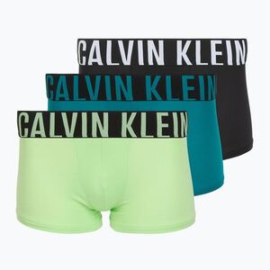 Boxeralsók Calvin Klein 000NB3775A Trunk 3 pár black/teal breeze/forest freeze (Trunk 000NB3775AZD7) kép