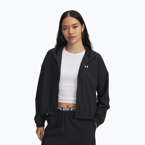 Női dzseki Under Armour Rival Woven Hoody black/black/white (Rival Woven Hoody 6004849-005) kép