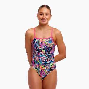 Női egyrészes fürdőruha Funkita Single Strap One Piece lolly leopard (Single Strap One Piece FKS030L7223506) kép