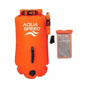 Aqua Speed Open Water Bojka plavecká 37 × 72 cm, oranžová + pouzdro kép