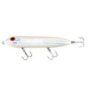Flashmer Vízfelszíni műcsali tengeri horgászathoz Mini Super Spook Jr, 14 g, törtfehér kép