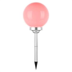 OneConcept napelemes kerti/erkély lámpa, 4 RGB LED diódák, Ø 24 cm kép