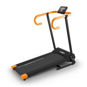 KLARFIT Pacemaker X1 futópad, 10 km/h, tréning számítógép, fekete-narancssárga kép