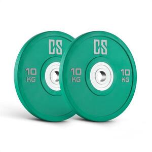 Capital Sports Performan Urethane Plates, zöld, 10 kg, pár súlyzótárcsa kép